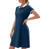 image:imageWEACZZY Women Tshirt Dress Short Sleeve Polo Dresses Easy Classic Summer DressesNavy Blue