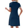 image:imageWEACZZY Women Tshirt Dress Short Sleeve Polo Dresses Easy Classic Summer DressesNavy Blue