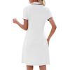 image:imageWEACZZY Women Tshirt Dress Short Sleeve Polo Dresses Easy Classic Summer DressesWhite