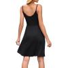 image:imageWEACZZY Womens 2026 Summer Dresses V Neck Spaghetti Strap Sundress Casual Beach Flowy Mini Dress with Pockets0 Black