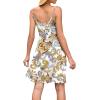 image:imageWEACZZY Womens 2026 Summer Dresses V Neck Spaghetti Strap Sundress Casual Beach Flowy Mini Dress with PocketsFeather White