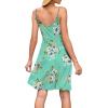 image:imageWEACZZY Womens 2026 Summer Dresses V Neck Spaghetti Strap Sundress Casual Beach Flowy Mini Dress with PocketsMint Green