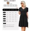 image:imageWEACZZY Womens Casual Summer Dress V Neck Ruffle Sleeve A Line Dresses Flowy with Pockets 2026Black