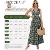 image:imageWEACZZY Womens Maxi Dress Sleeveless V Neck Sundress Cocktail Long Dresses with PocketsGreen Gladiolus