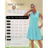 image:imageWEACZZY Womens Summer Dresses Casual Collared V Neck Mini Dress Sleeveless Tennis Golf Dress with PocketsLight Blue