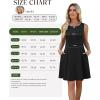 image:imageWEACZZY Womens Summer Sleeveless Dresses 2026 Boat Neck ALine Casual Elegant Cocktail Dress with PocketsBlack