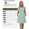 image:imageWEACZZY Womens Summer Sleeveless Dresses 2026 Boat Neck ALine Casual Elegant Cocktail Dress with PocketsSage Green