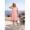 image:imageWEACZZY Summer Dresses for Women 2026 Casual Crewneck Fit Beach Vacation Dress Sleeveless Loose Sundress with PocketsDark Pink