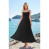 image:imageWEACZZY Cocktail Dresses for Women 2026 Spaghetti Strap Sundress Wedding Guest Maxi DressBlack
