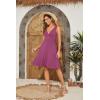 image:imageWEACZZY Summer Womens Dresses V Neck Wrap Sundress Sleeveless Flowy Tank Dress for Beach Holiday with Pockets01 Mauve
