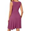 image:imageWEACZZY Summer Womens Dresses V Neck Wrap Sundress Sleeveless Flowy Tank Dress for Beach Holiday with Pockets01 Mauve