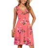 image:imageWEACZZY Summer Womens Dresses V Neck Wrap Sundress Sleeveless Flowy Tank Dress for Beach Holiday with PocketsSugar Pink