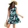 image:imageWEACZZY Women Summer Casual Swing T Shirt Dresses Beach Cover up Loose DressYh Grbananaleaves
