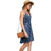 image:imageWEACZZY Womens 2026 Summer Dresses V Neck Spaghetti Strap Sundress Casual Beach Flowy Mini Dress with PocketsBlue Plum