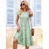 image:imageBerydress Summer Dresses for Women 2026 Casual Boho Midi Dress Beach Vacation Ruffled Sundress with PocketsGreen Floral