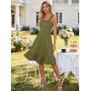 image:imageBerydress Sundresses for Women 2026 Vacation Summer Midi Dress Spaghetti Straps Flowy Boho Beach Dresses with PocketsArmy Green