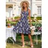 image:imageBerydress Sundresses for Women 2026 Vacation Summer Midi Dress Spaghetti Straps Flowy Boho Beach Dresses with PocketsNavy Floral