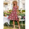 image:imageBerydress Sundresses for Women 2026 Vacation Summer Midi Dress Spaghetti Straps Flowy Boho Beach Dresses with PocketsRed Floral