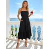 image:imageBerydress Womens Summer Maxi Dress with Pockets Spaghetti Straps Sleeveless Smocked Sundress Boho Beach Vacation DressesBlack