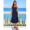 image:imageBerydress Womens Summer Maxi Dress with Pockets Spaghetti Straps Sleeveless Smocked Sundress Boho Beach Vacation DressesNavy Blue