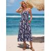 image:imageBerydress Womens Summer Maxi Dress with Pockets Spaghetti Straps Sleeveless Smocked Sundress Boho Beach Vacation DressesNavy Floral