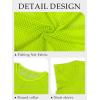 image:imageCHICGAL Womens Bathing Cover Ups Knit Bikini Short Sleeve Swimsuit Coverup Summer Swimwear Hollow Out Beach Dress 2026Neon Green