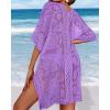 image:imageWomens Lace Bathing Suit Cover Up V Neck Beach Coverup Summer Swim Coverups Loose Bikini Beach Dress 2026Light Purple