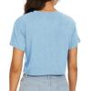 image:imageWomens Summer Crop Tops Short Sleeve Round Neck TShirts Loose Fit Casual Blouse 2026F Blue New York