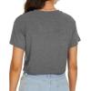 image:imageWomens Summer Crop Tops Short Sleeve Round Neck TShirts Loose Fit Casual Blouse 2026G Grey Dandelion Print