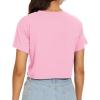 image:imageWomens Summer Crop Tops Short Sleeve Round Neck TShirts Loose Fit Casual Blouse 2026Sunset Coconut