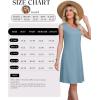 image:imageWEACZZY Womens Summer Dress V Neck Sleeveless Sundress Casual Loose with Split Elegant Vacation Beach Dresses 2026Denim Blue
