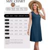 image:imageWEACZZY Womens Summer Dress V Neck Sleeveless Sundress Casual Loose with Split Elegant Vacation Beach Dresses 2026Navy Blue