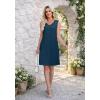 image:imageWEACZZY Womens Summer Dress V Neck Sleeveless Sundress Casual Loose with Split Elegant Vacation Beach Dresses 2026Navy Blue
