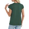 image:imageCHICGAL Cap Sleeve Tops for Women Casual Short Sleeve Shirts Summer Basic Tees Trendy Going Out OutfitsGreen