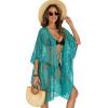 image:imageWomens Lace Bathing Suit Cover Up Open Front Swimsuit Coverup Summer Swimwear Loose Bikini Beach Kimono 2026Lake Blue