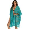 image:imageWomens Lace Bathing Suit Cover Up Open Front Swimsuit Coverup Summer Swimwear Loose Bikini Beach Kimono 2026Lake Blue