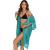 image:imageWomens Lace Bathing Suit Cover Up Open Front Swimsuit Coverup Summer Swimwear Loose Bikini Beach Kimono 2026Lake Blue