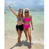 image:imageSwimsuit Coverups for Women Sarong Beach Bikini Wrap Sheer Short Skirt Chiffon Scarf for Swimwear 2026Black
