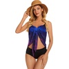 image:imageSwimsuit Coverups for Women Sarong Beach Bikini Wrap Sheer Short Skirt Chiffon Scarf for Swimwear 2026Blue Purple Gradient