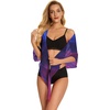 image:imageSwimsuit Coverups for Women Sarong Beach Bikini Wrap Sheer Short Skirt Chiffon Scarf for Swimwear 2026Blue Purple Gradient