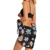 image:imageSwimsuit Coverups for Women Sarong Beach Bikini Wrap Sheer Short Skirt Chiffon Scarf for Swimwear 2026Blue Yellow