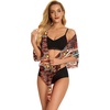 image:imageSwimsuit Coverups for Women Sarong Beach Bikini Wrap Sheer Short Skirt Chiffon Scarf for Swimwear 2026Brown Boho