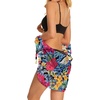 image:imageSwimsuit Coverups for Women Sarong Beach Bikini Wrap Sheer Short Skirt Chiffon Scarf for Swimwear 2026Colorful Floral Leaves