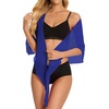 image:imageSwimsuit Coverups for Women Sarong Beach Bikini Wrap Sheer Short Skirt Chiffon Scarf for Swimwear 2026Deep Blue