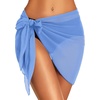 image:imageSwimsuit Coverups for Women Sarong Beach Bikini Wrap Sheer Short Skirt Chiffon Scarf for Swimwear 2026Light Blue