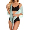 image:imageSwimsuit Coverups for Women Sarong Beach Bikini Wrap Sheer Short Skirt Chiffon Scarf for Swimwear 2026Light Green