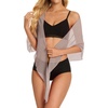 image:imageSwimsuit Coverups for Women Sarong Beach Bikini Wrap Sheer Short Skirt Chiffon Scarf for Swimwear 2026Light Khaki