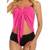 image:imageSwimsuit Coverups for Women Sarong Beach Bikini Wrap Sheer Short Skirt Chiffon Scarf for Swimwear 2026Light Pink