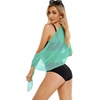 image:imageSwimsuit Coverups for Women Sarong Beach Bikini Wrap Sheer Short Skirt Chiffon Scarf for Swimwear 2026Mint Green