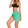 image:imageSwimsuit Coverups for Women Sarong Beach Bikini Wrap Sheer Short Skirt Chiffon Scarf for Swimwear 2026Mint Green